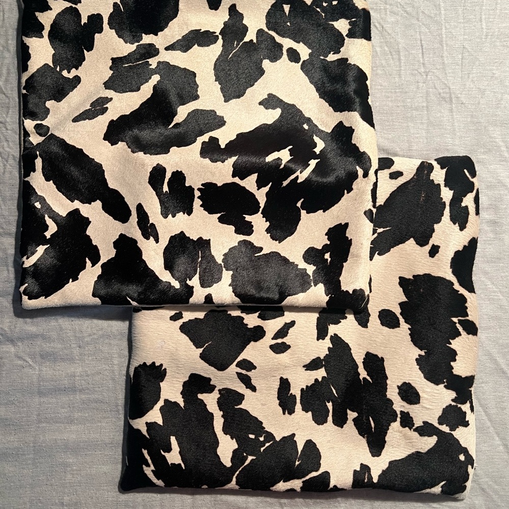 Banana Republic Cowhide Leather Pillow Covers (2)

Made in Korea.

18 x 18.